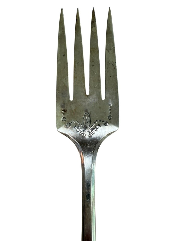 Oneida Silverplate Meat Fork Adam No Monogram