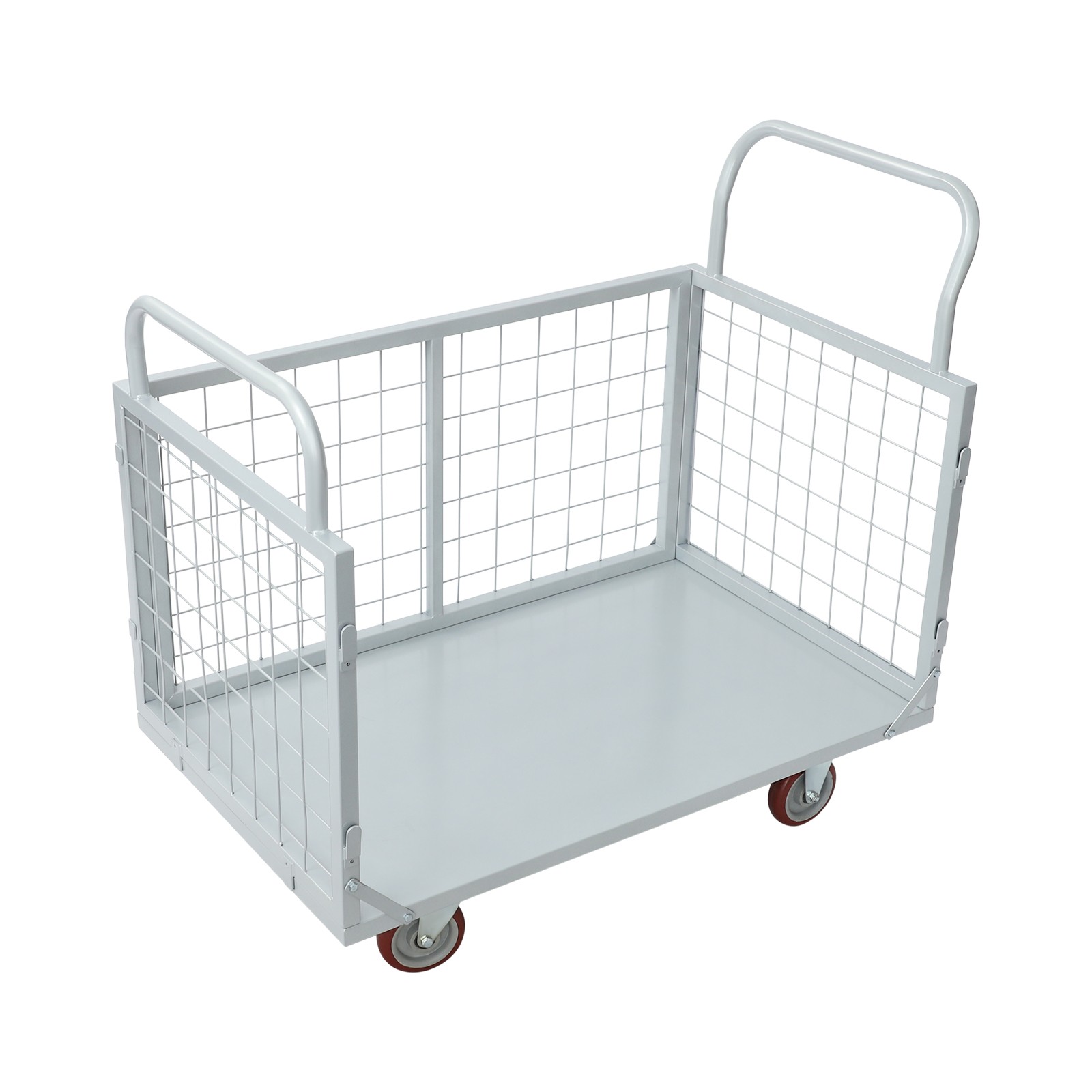 Platform Truck Cart 4-in-1 Heavy Duty Platform Truck Cart 816kg/1800 lbs Silver
