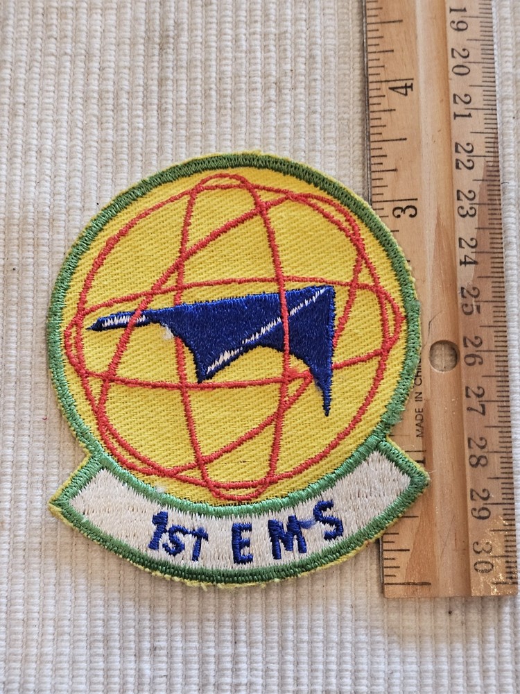 1960s 70s USAF Air Force 1st EMS Squadron Patch L@@K!!!