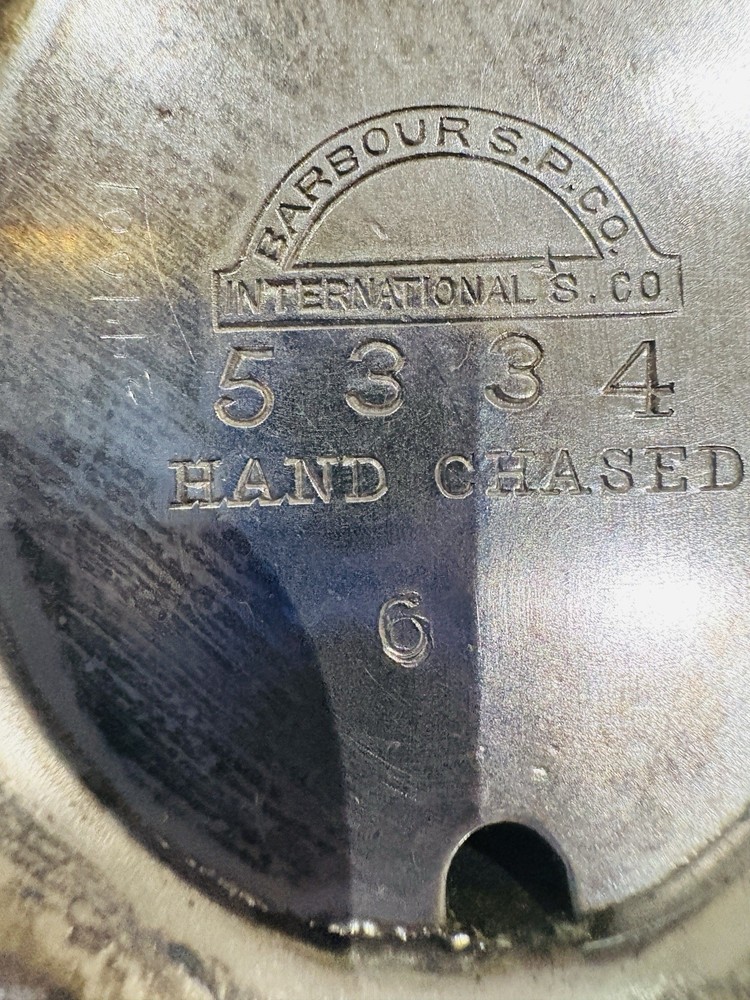 Barbour S.P. Co. International Victorian Silverplate Hand Chased Teapot