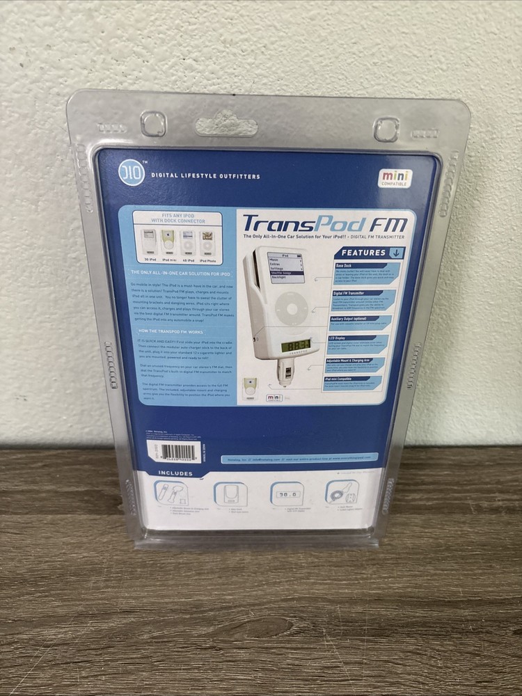 New! DLO TransPod FM iPod Transmitter & Docking Station All In One Solution