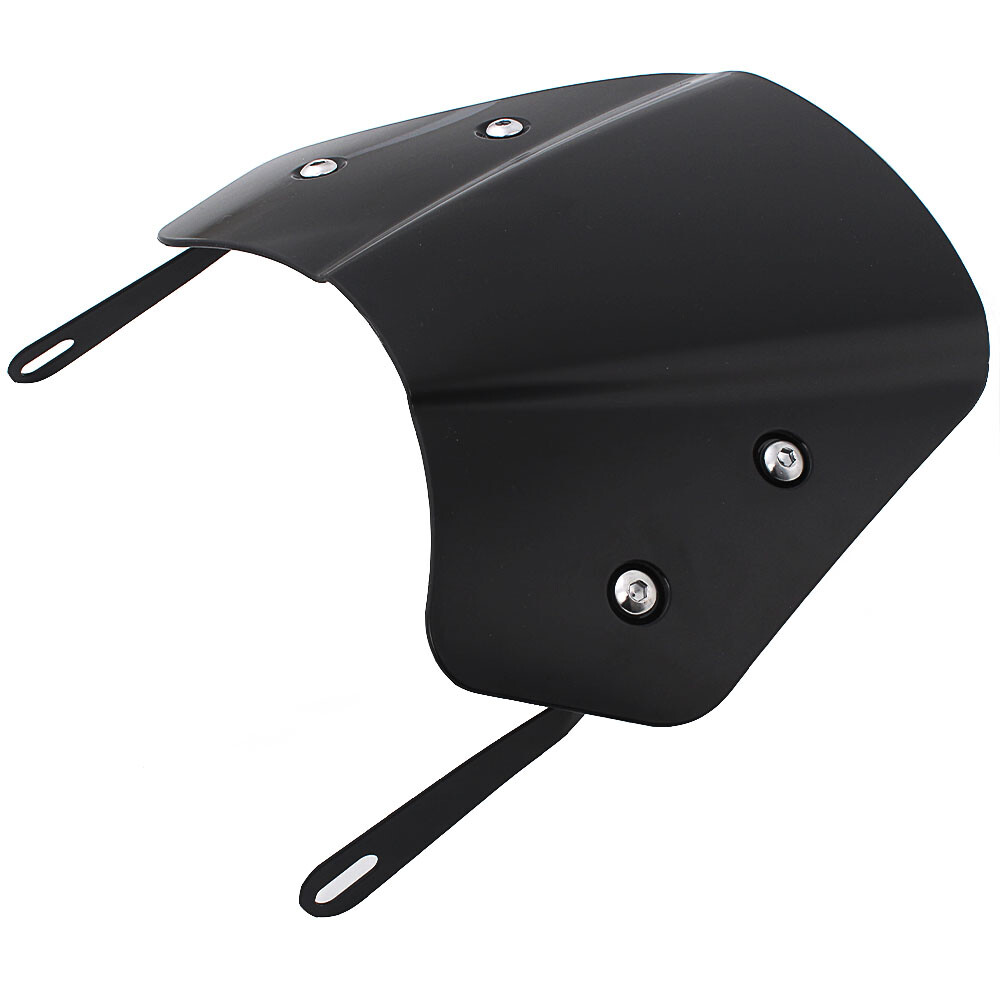 5"-7" Motorcycle Black Universal Headlight Fairing Windshield Windscreen Shield