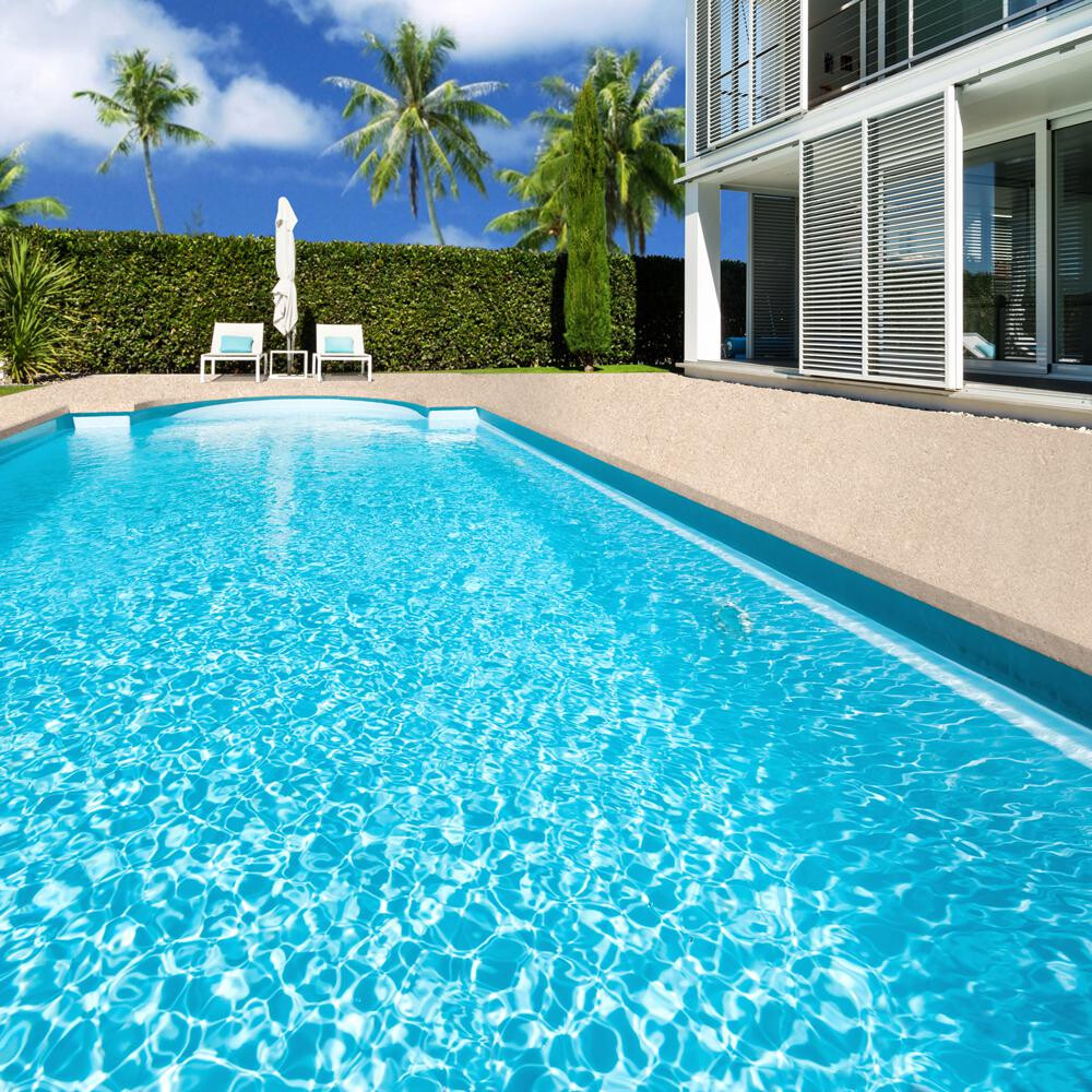 Pool Paint 5 gal Ocean Blue Solid Deck Concrete Semi Gloss Acrylic Self Priming