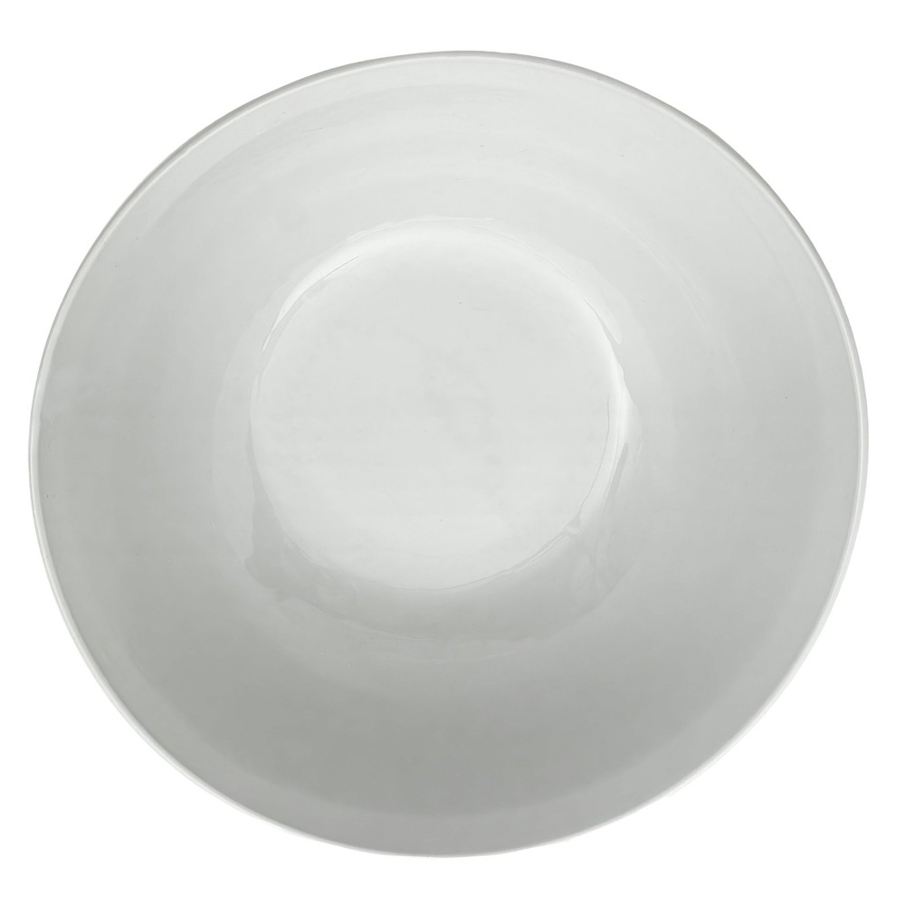 14" White Porcelain Bowl