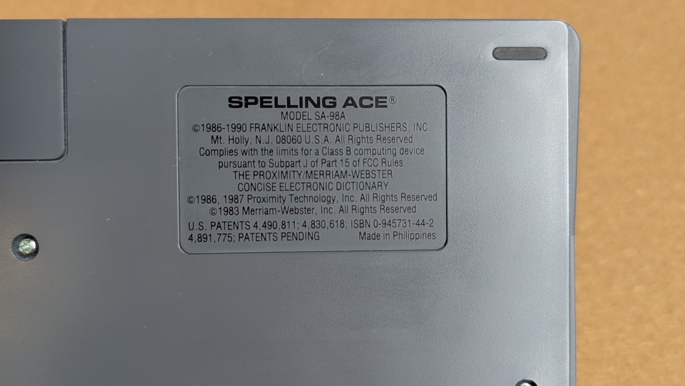 Franklin Spelling Ace Third Ed SA-98