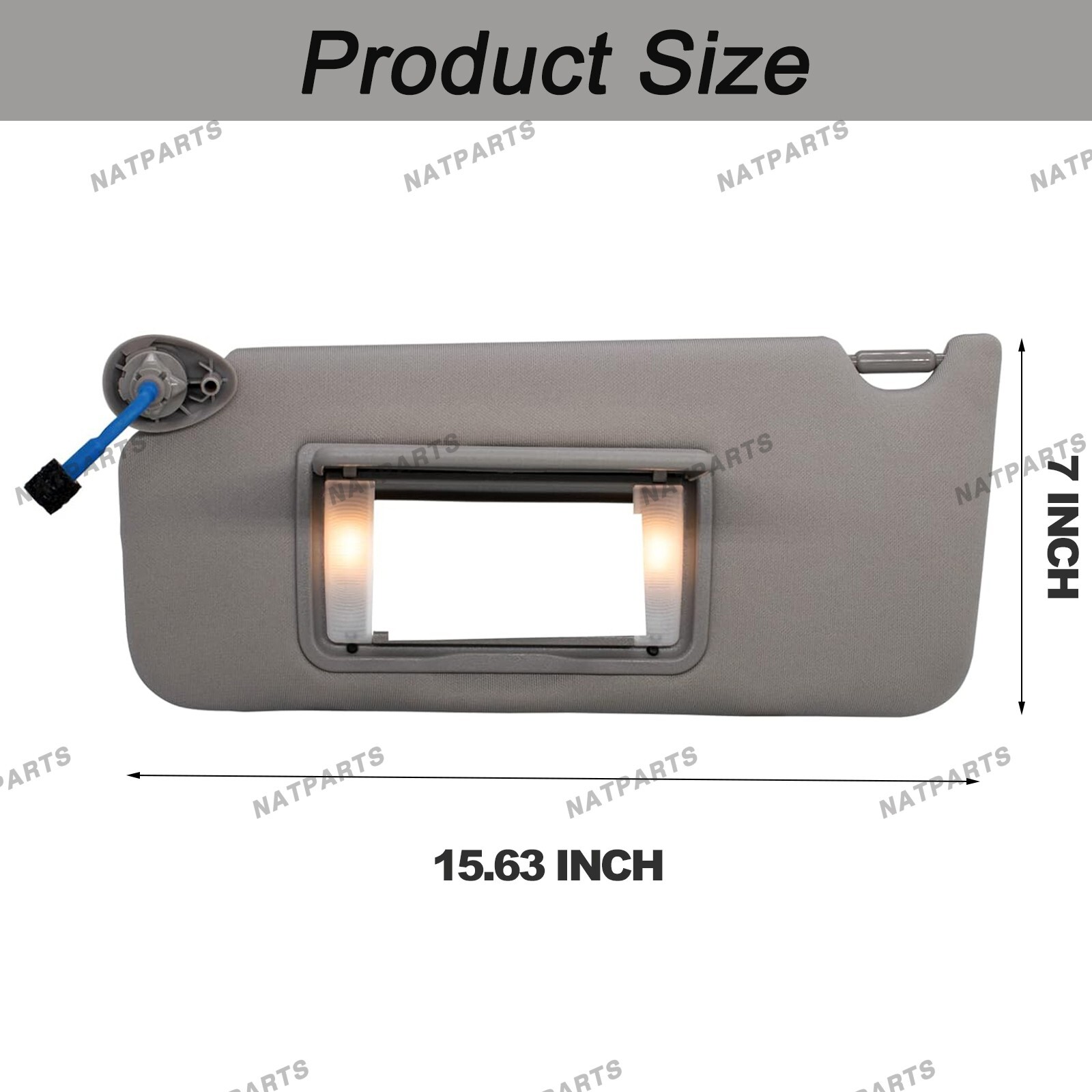 Pair Sun Visor W/ Light Fits for 08-17Honda Accord 83280-TA5-A51ZA