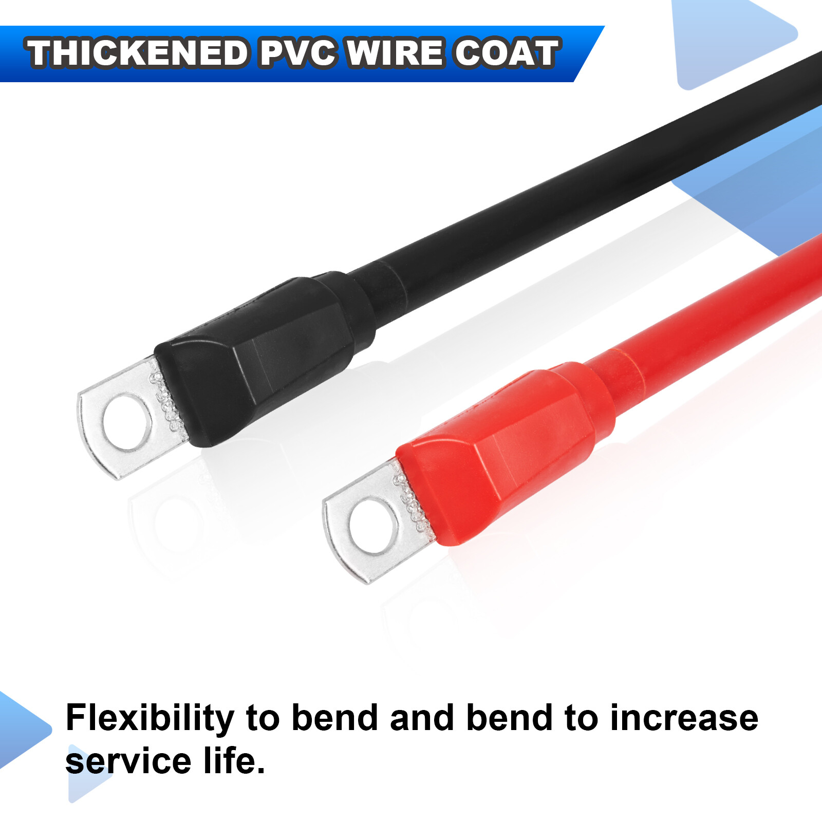 7Pcs Golf Cart Battery Cables Wiring Kit for EZGO TXT 1994-up 36 and 48 Volt