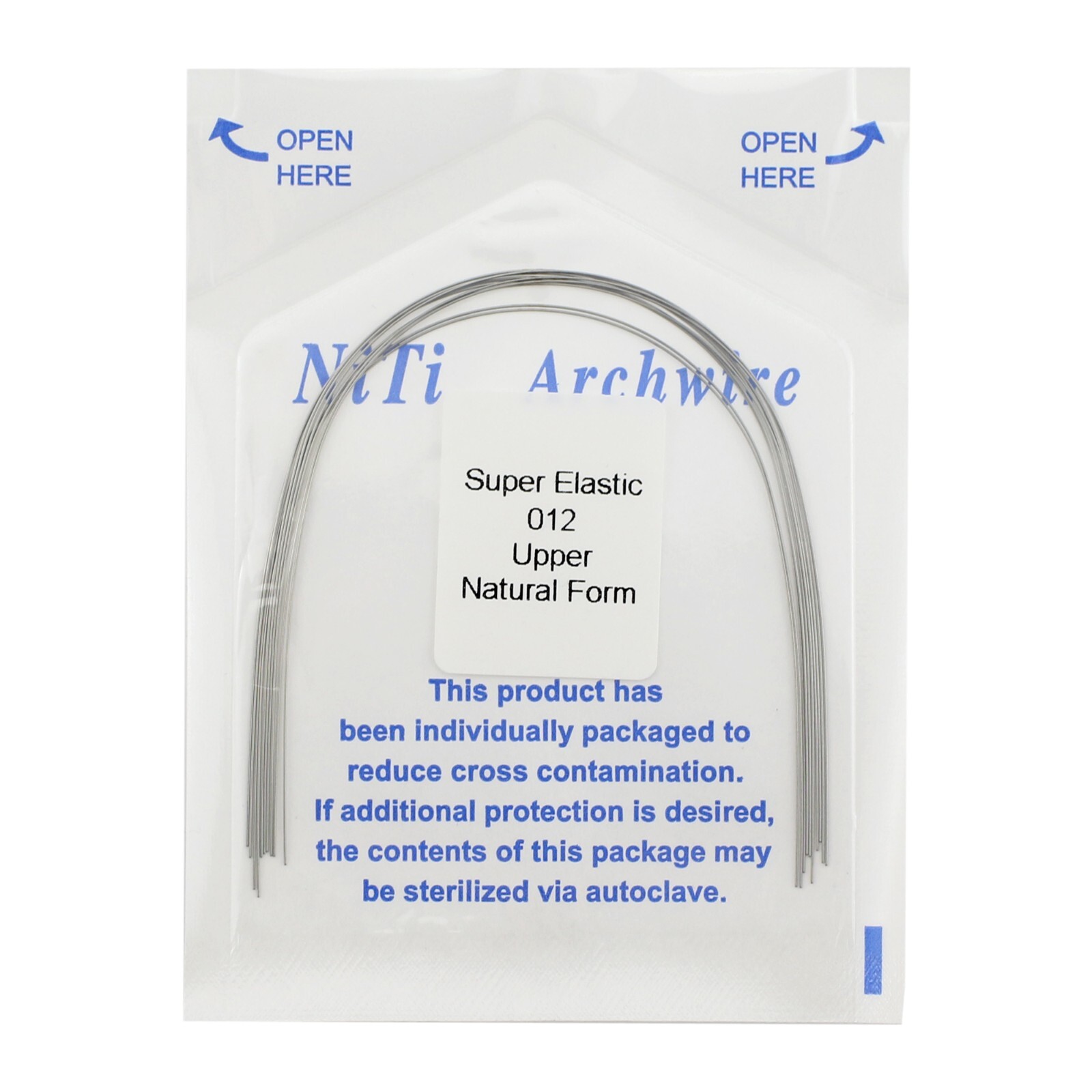 100PCS Dental Orthodontic Niti Arch Wire Natural Form Arches Round Rectangular