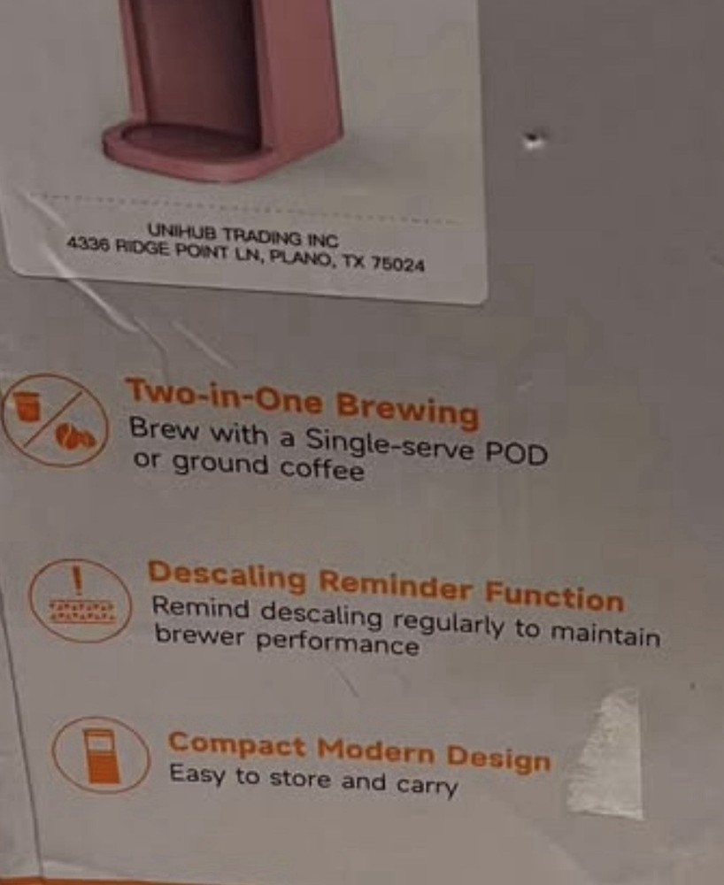 Pink Single Serve Coffee Maker