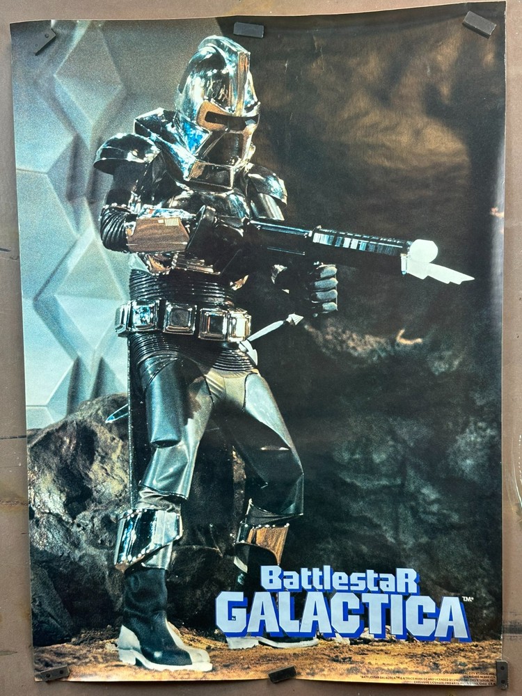 NOS Vtg 1978 Battlestar Galactica Original Movie Poster Rolled 20"x28" X1