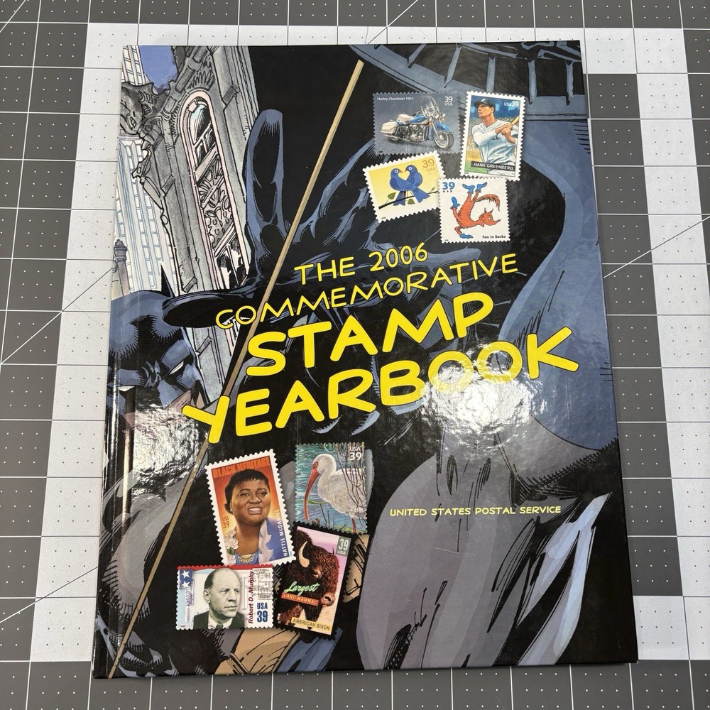 2006 Commemorative Stamp Yearbook Olympics DC Superhero Disney USPS Collins NEW