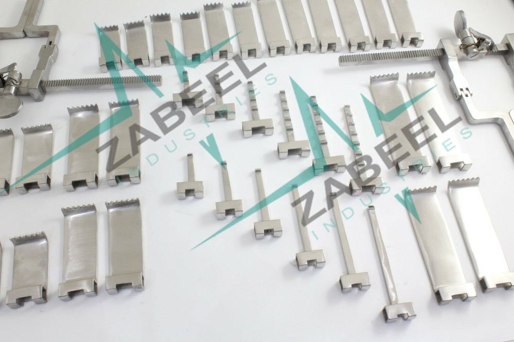McCulloch Micro Discectomy Lumbar Retractor 38 PCs Silver Set