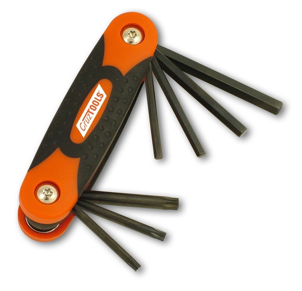 Cruztools FHT1 Folding Hex/Torx Key Set