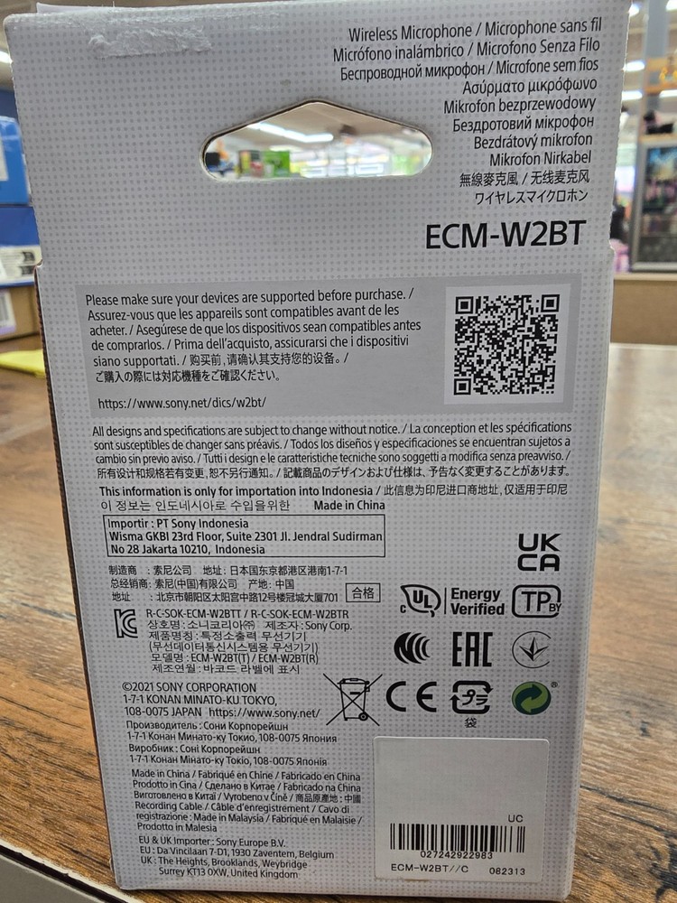 SONY ECM-W2BT Digital Camera Mount Bluetooth Wireless Microphone Test Completed