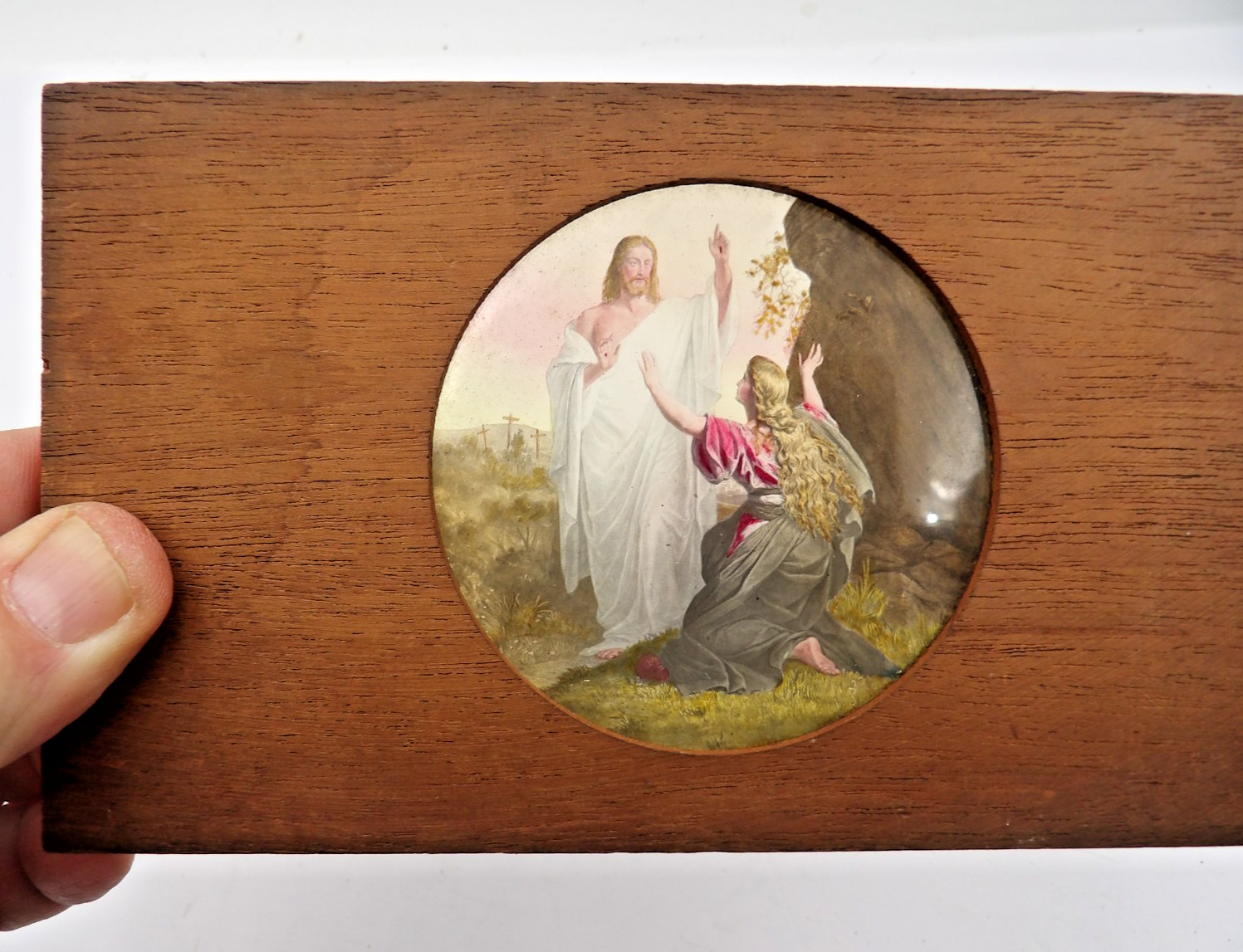 20 Magic Lantern 4x7 Wood Slides Christian Scenes