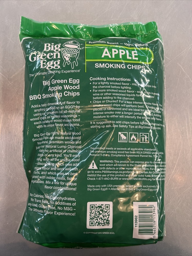 Big Green Egg Apple Smoking Chips