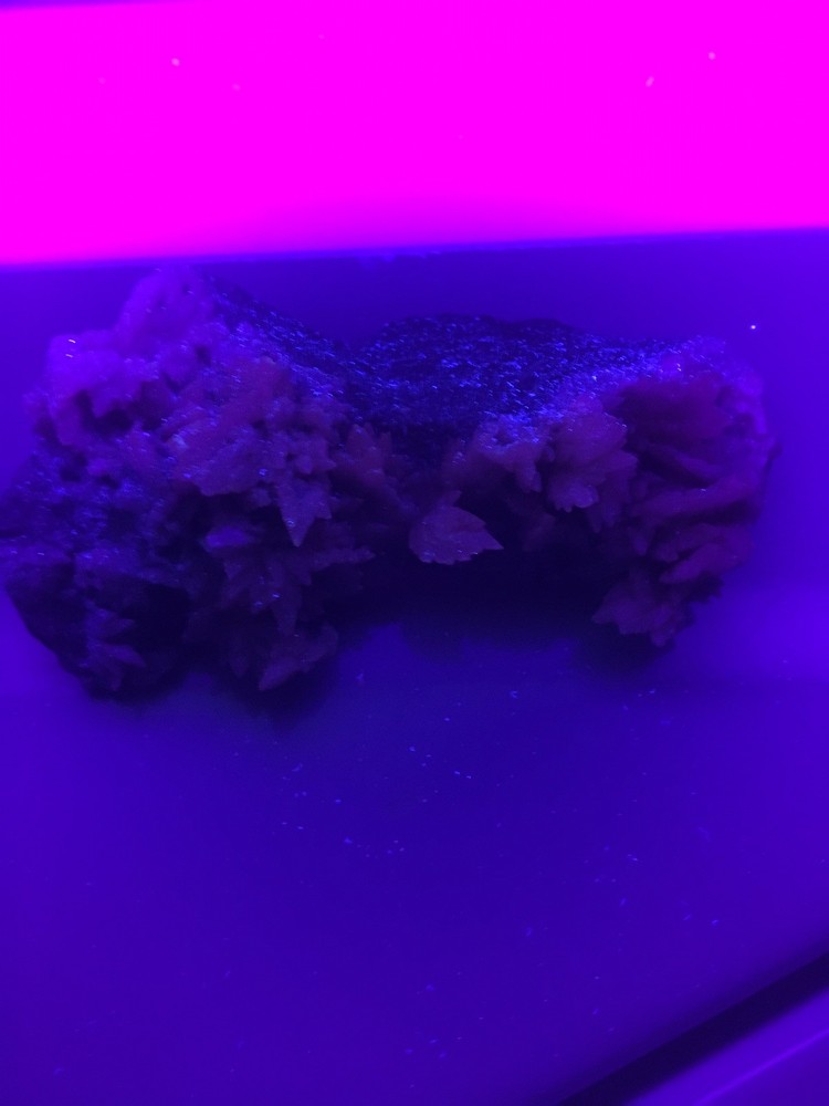 Big Fluorescent Calcite Crystal Clusters On Matrix From Moncure NC