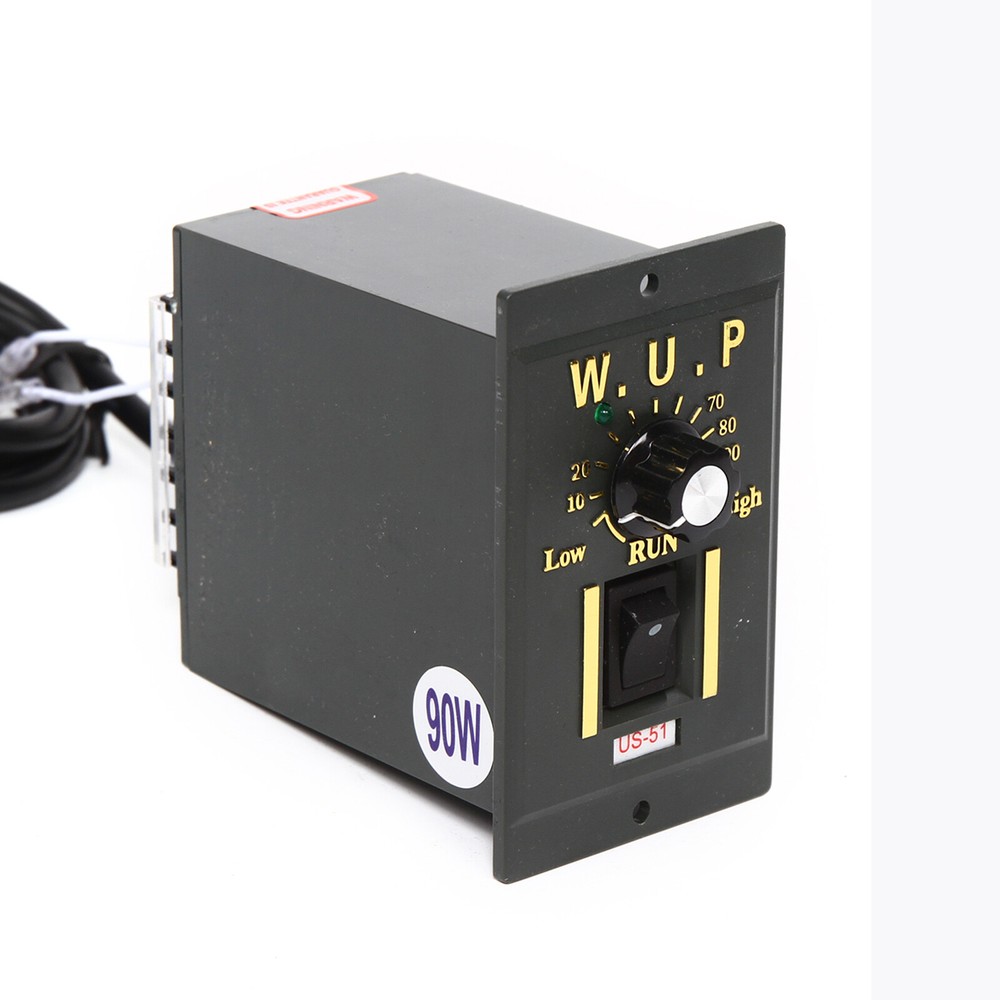 90W AC Gear Motor Electric Variable+Speed Controller Single-phase 1:100 13.5Rpm