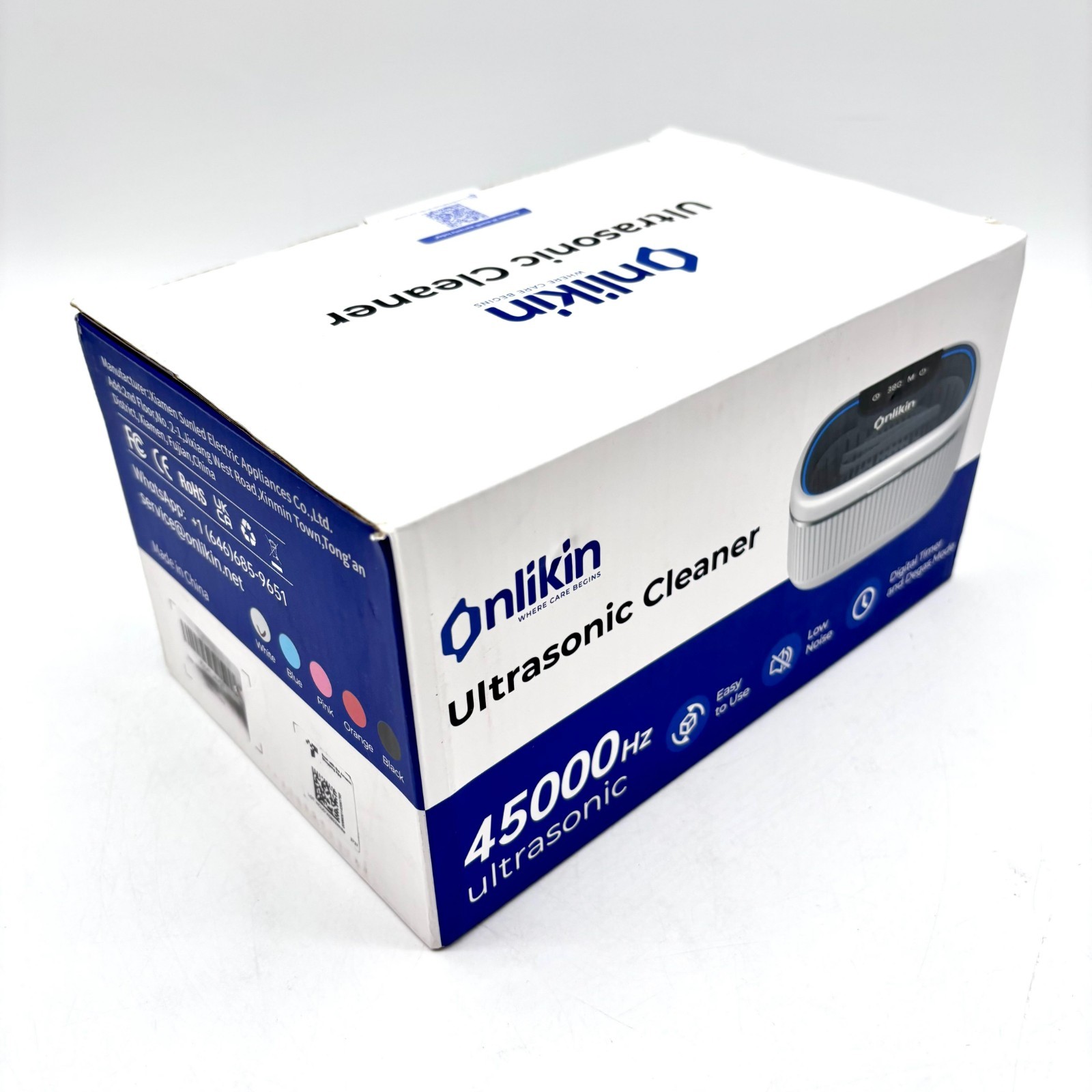 New Onlikin 45000Hz Ultrasonic Cleaner (550 ML Tank Capacity) HCUO1A: White