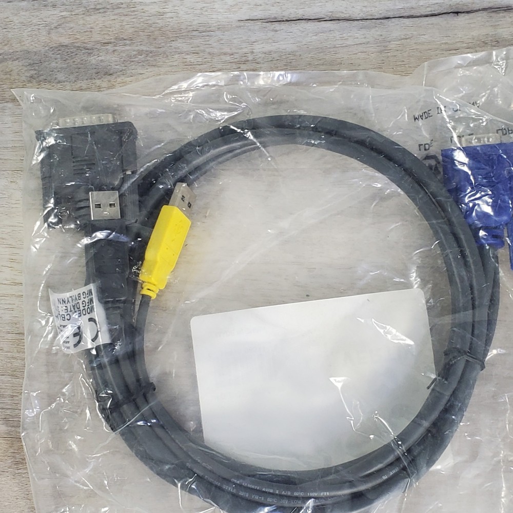 2 Count NIP Vertiv | Avocent CBL0170 VGA/USB KVM Computer Cable