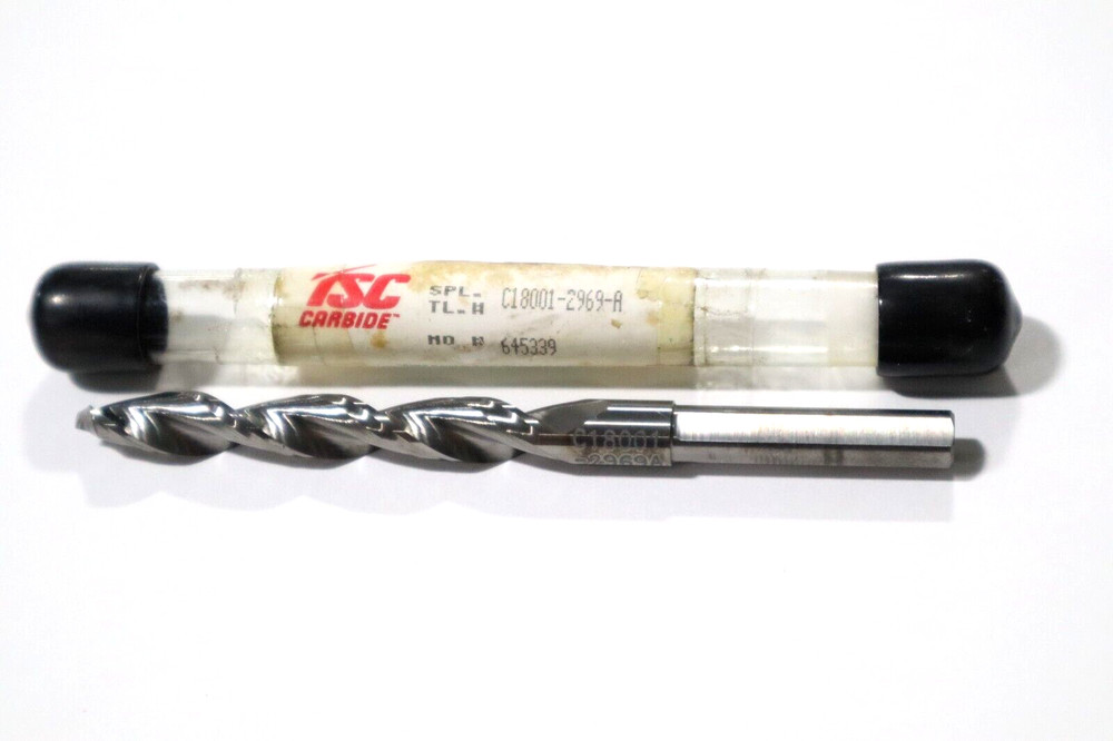 TSC CARBIDE, 19/64" SOLID CARBIDE DRILL, 2 FL E279