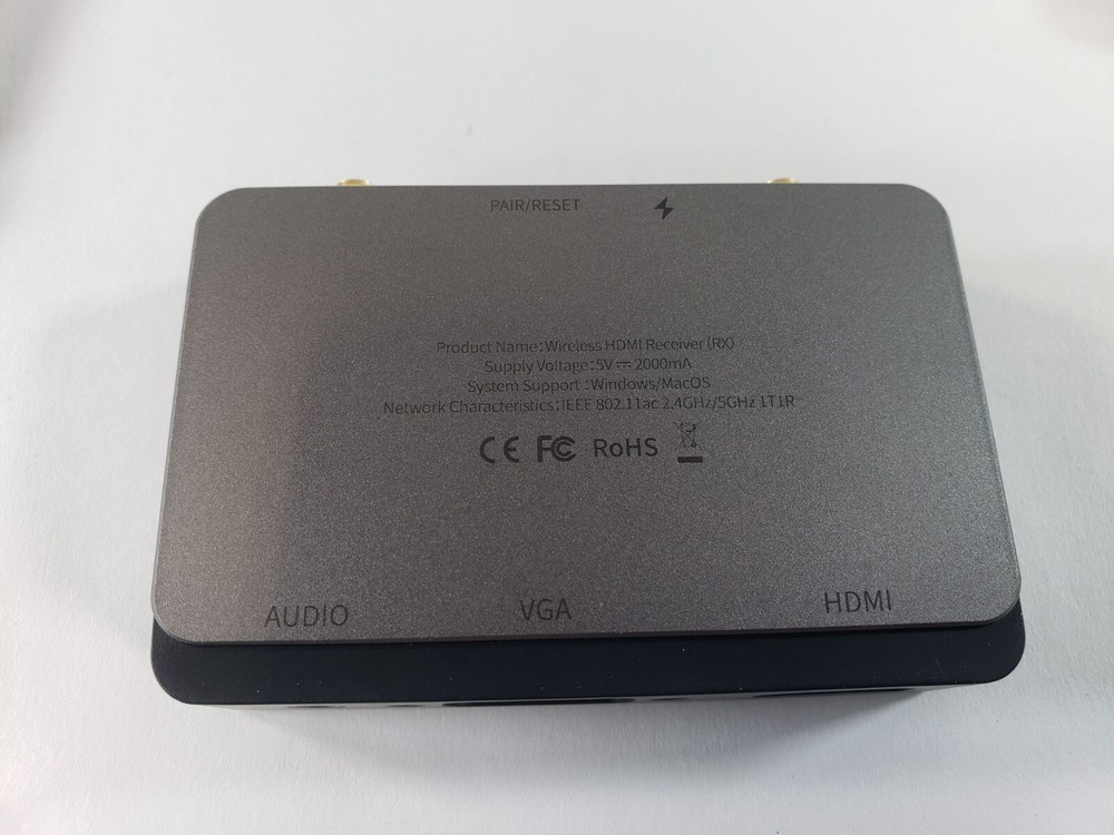 Wireless HDMI Transmitter and Receiver 4K Wireless HDMI Extender, Brown