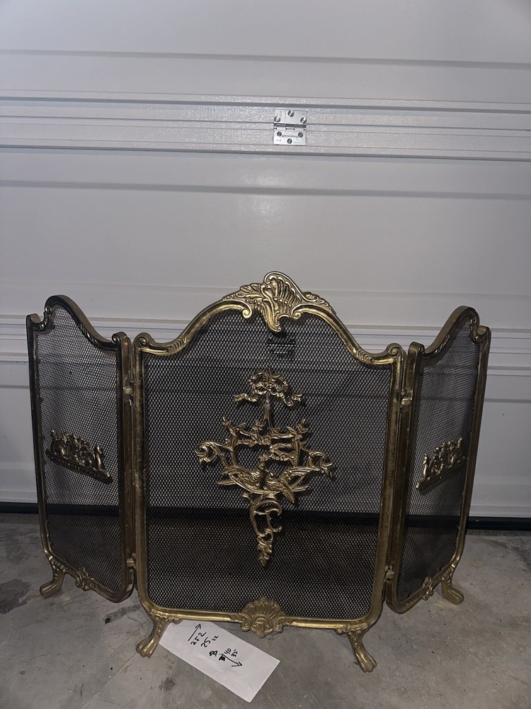 Solid Brass Fireplace Screen