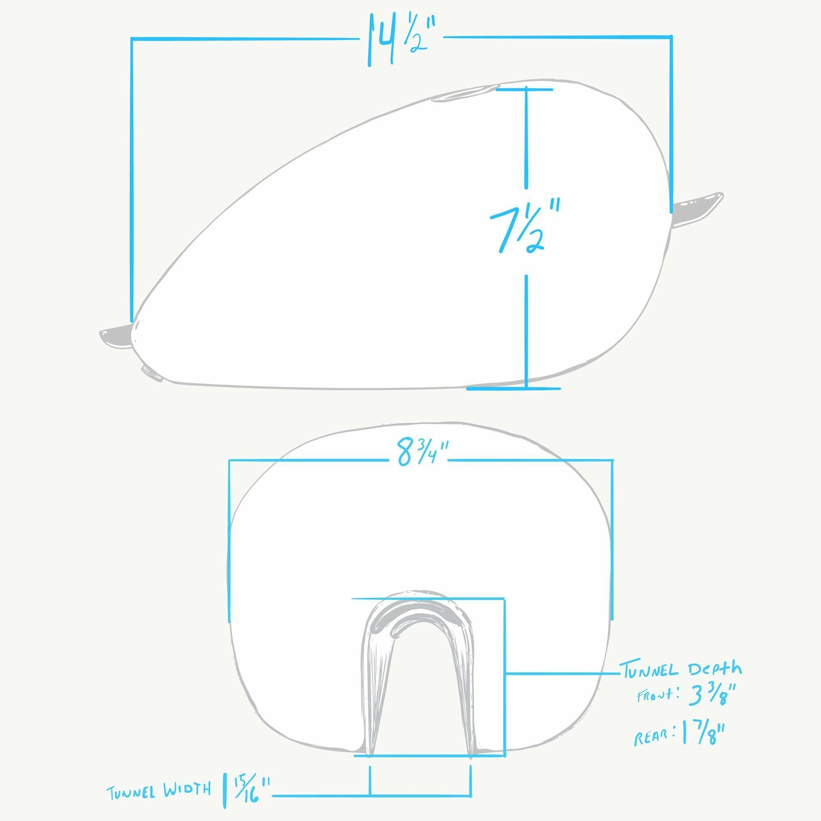 Lowbrow Customs Mid Tunnel P-Nut Gas Tank peanut wassell bobber chopper Triumph
