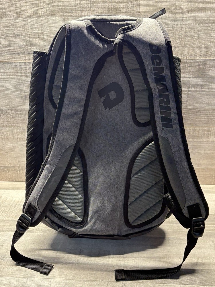 Demarini Voodoo Rebirth 2 Bat Backpack Baseball Multi Compartment Gray/Black