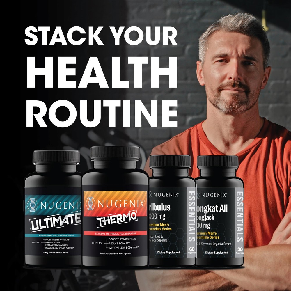 Testosterone Booster and Nitric Oxide Supplement for Men (90 Count)