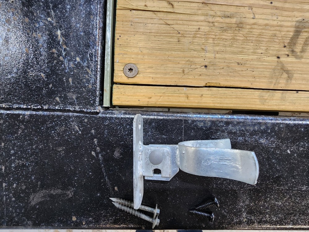 Gate Fork Latch - 1 3/8" Wall Mount - Chain Link Fence. Gate Hardware
