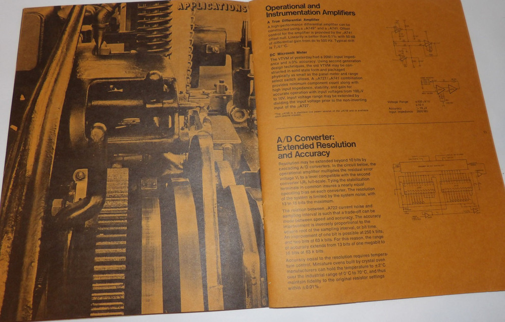 1968 FAIRCHILD SECOND GENERATION LINEAR INTEGRATED CIRCUITS BROCHURE/APPLICATION