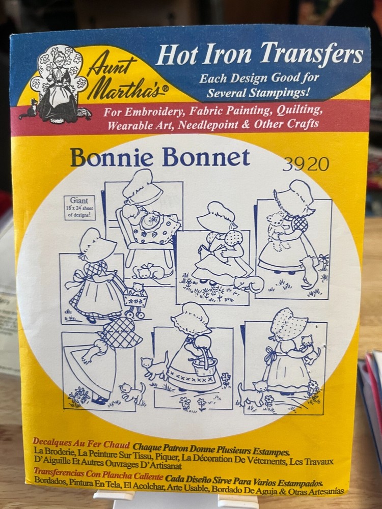 New Aunt Martha’s Hot Iron Transfers choose from variations