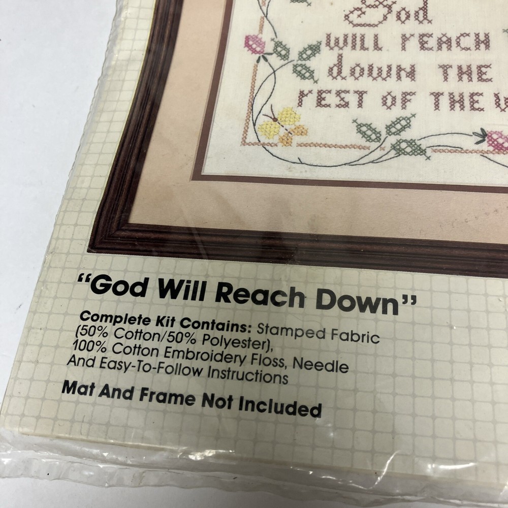 bucilla stitchery #49612 “God Will Reach Down”