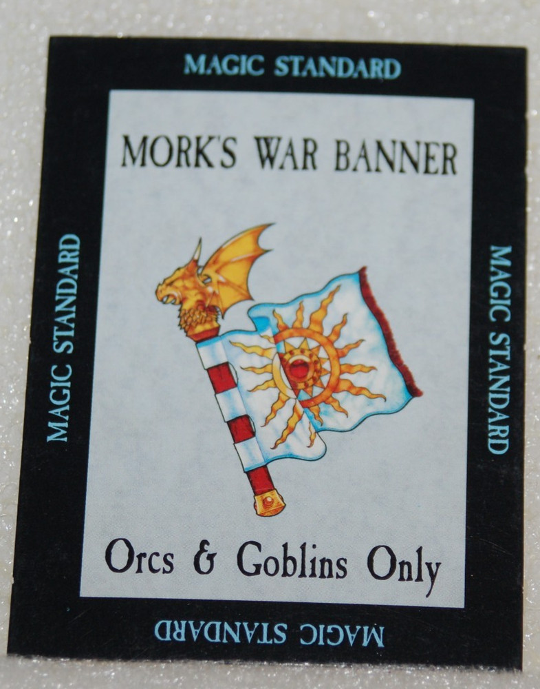 ORIGINAL WARHAMMER FANTASY MAGIC STANDARD MORKS WAR BANNER ORCS GOBLINS ONLY