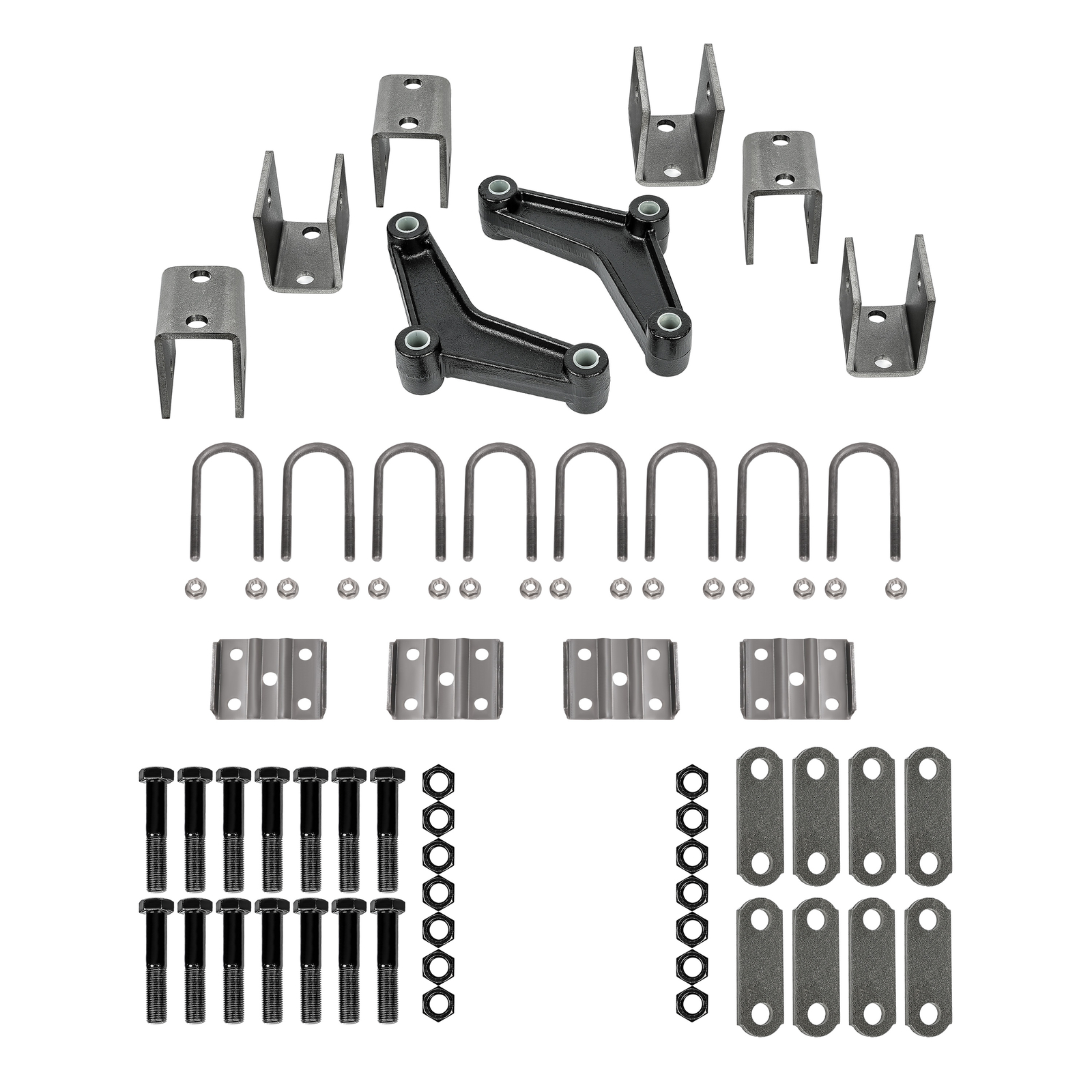 Leaf Spring Hanger Kit W/Hardware For Tandem Trailer Axle Anti-Rust Oil 3500LBS