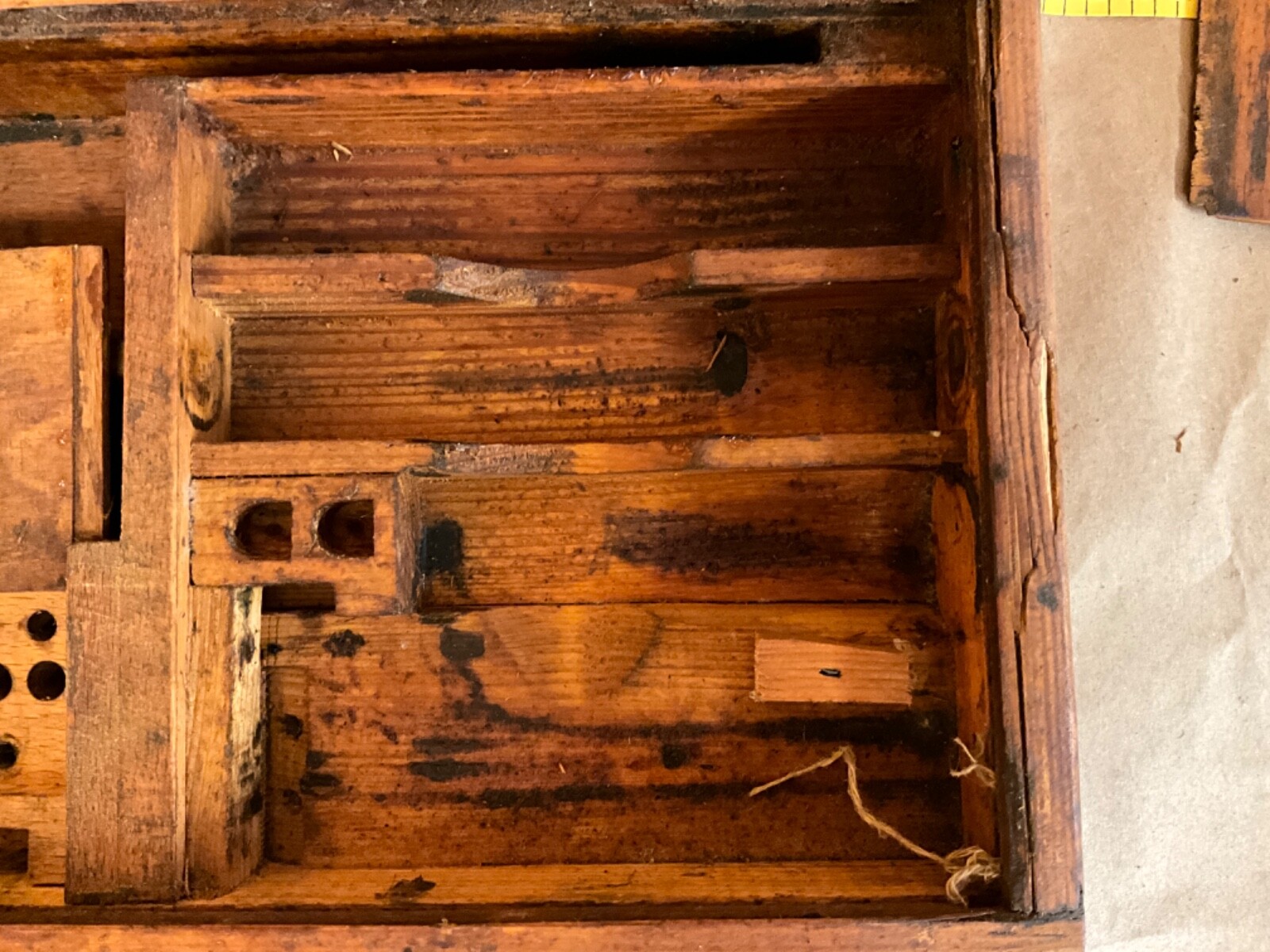 RUSSIAN MAXIM WWII WOOD CRATE TOOL BOX KIT EMPTY BOX ONLY