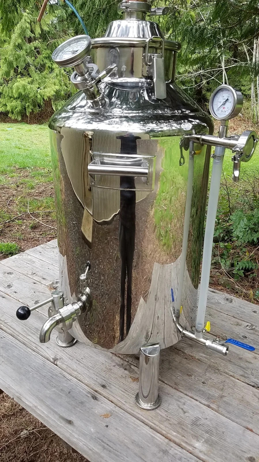 Jacketed Bain-Marie Electric Distillation Boiler 13 gallon (50L) Stainless Steel