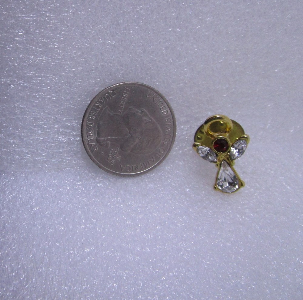 Rhinestone Angel Pin