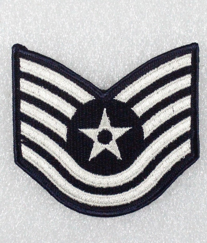 USAF Air Force Chevrons - Technical Sergeant (single) - DS era 3 1/2"