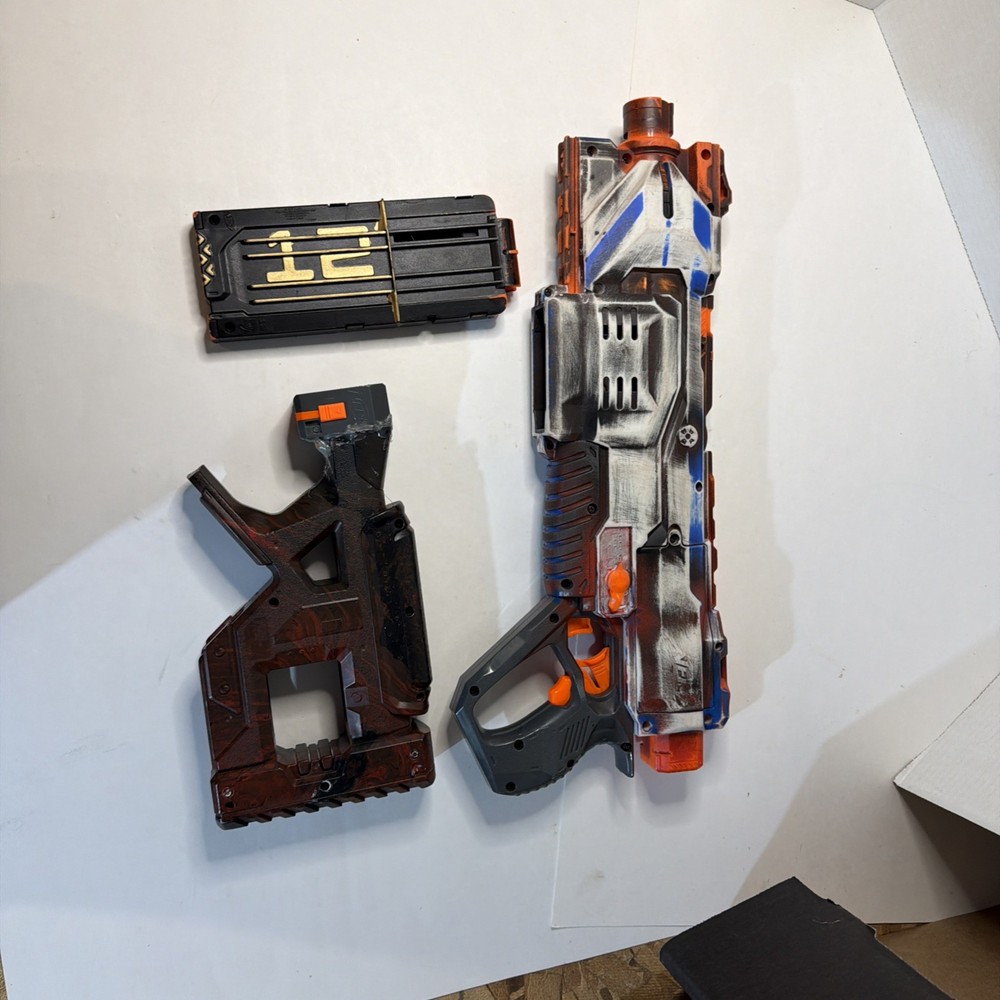 NERF N-Strike Modulus REGULATOR CUSTOM PAINT AND STOCK. (Tested)