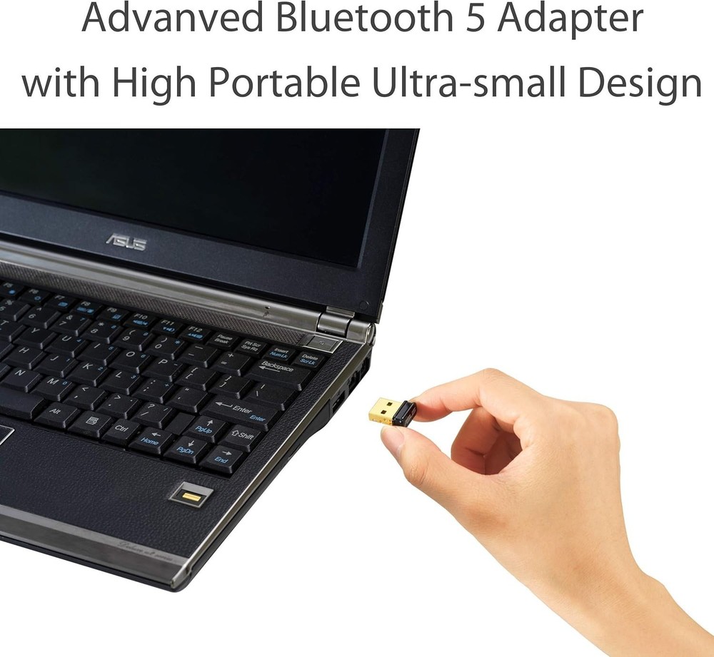 ASUS USB-BT500 USB Adapter with Ultra Small Design, Bluetooth 5, Backward
