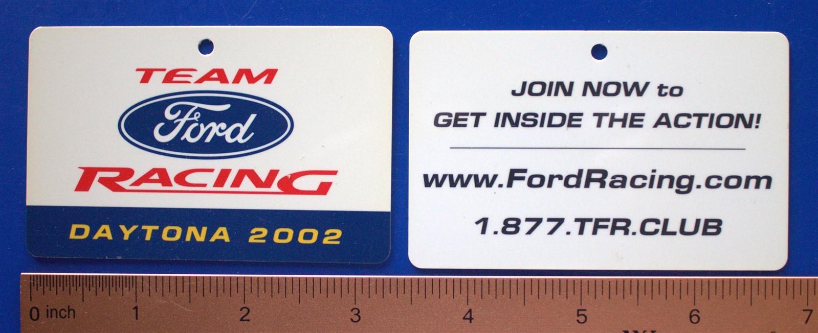 Ford Racing Club promotional cards 2002 Daytona