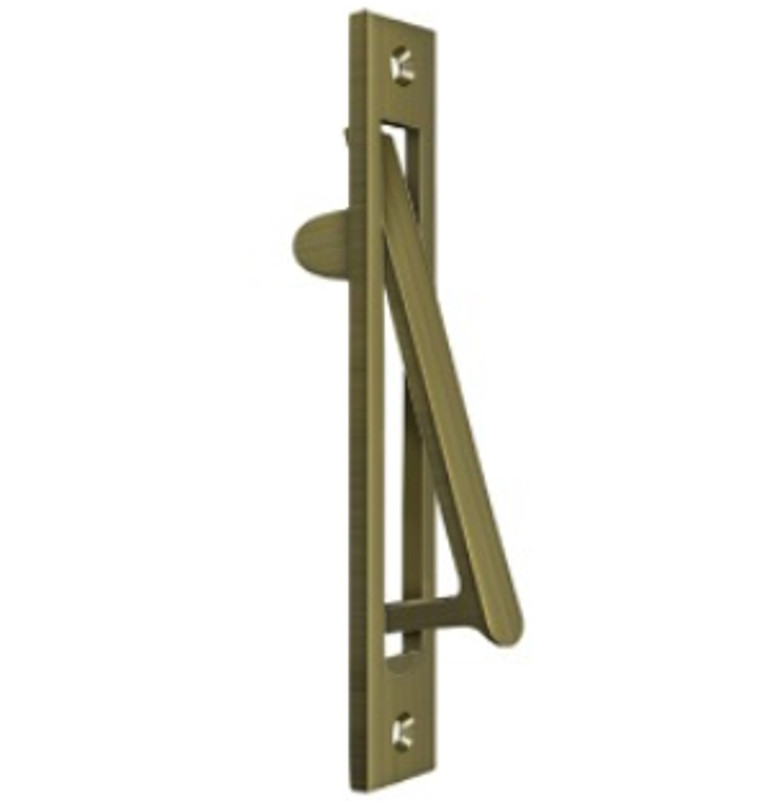 Solid Brass Pocket / Sliding Door Edge HD 11 Variations by Deltana