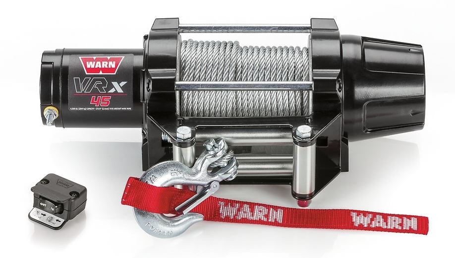 Warn 101045 Vehicle Mounted Waterproof 12 Volt 4500 lb Line Pull Capacity