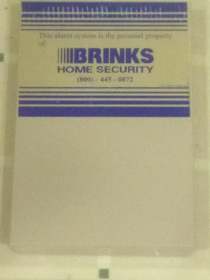 BRINKS SECURITY HOME BHS 2000 KeyPad DCU 602 LCD + control panel