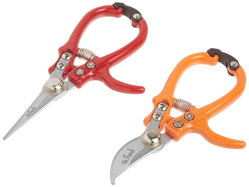 2 - pack Q-yard Pruning Shear, Mini- Extra Sharp Garden Hand Pruners, Easier ...