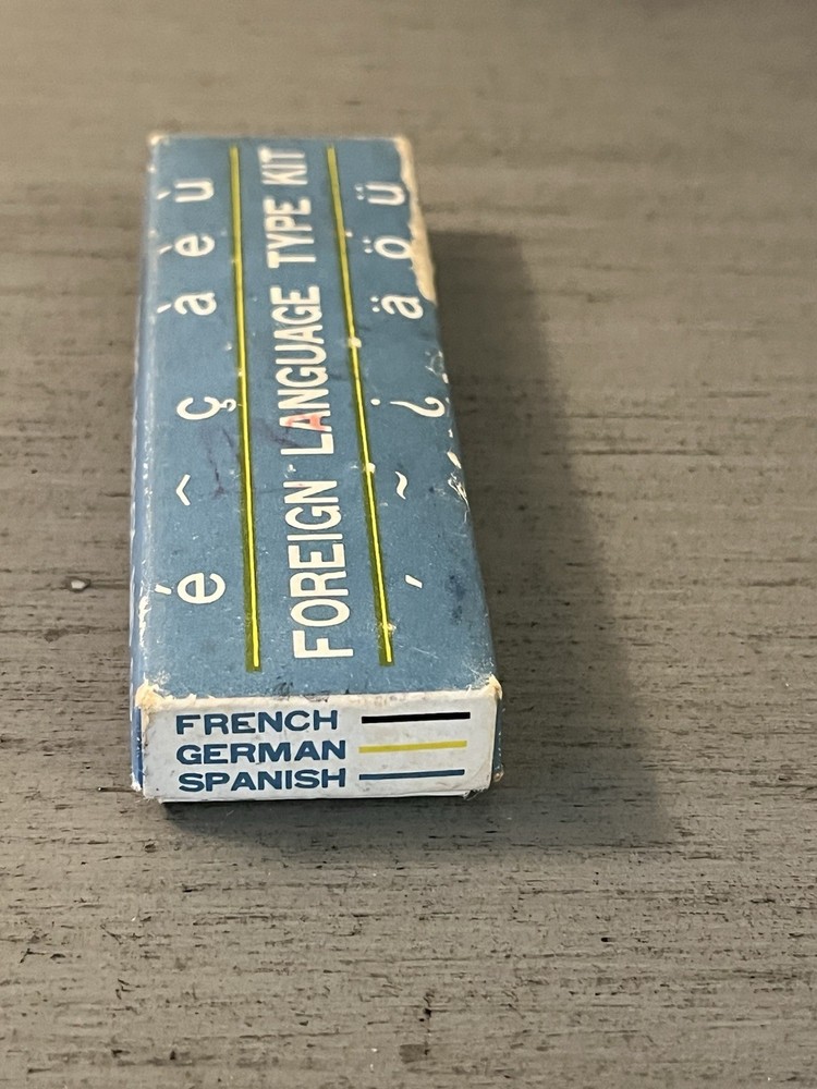 Foreign Language Type Kit for Sears Easy-Touch Typewriter Keys and Type Slugs