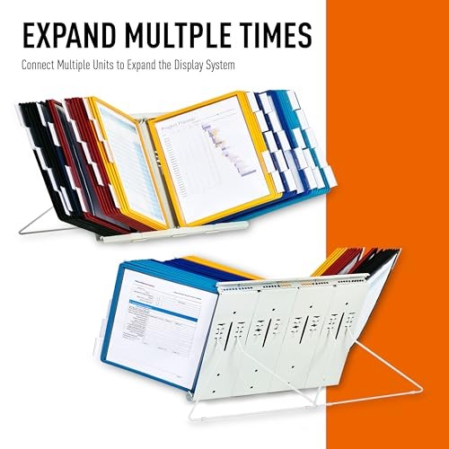 Durable Instaview20 Desktop Reference System, Letter Size, 10 Pockets