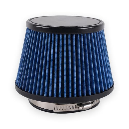 4.5"/115mm Cold Air Intake Filter, High Performance, Washable Filter, Clamp
